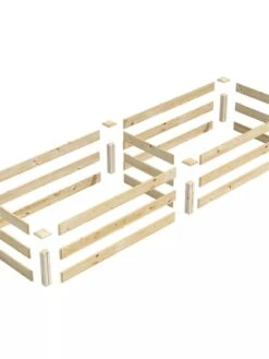 Pine Raised Garden Bed, 2' X 8' 11 Pine Raised Garden Bed, 2' X 8' -Gardener's supply company 8612244 01V jpg