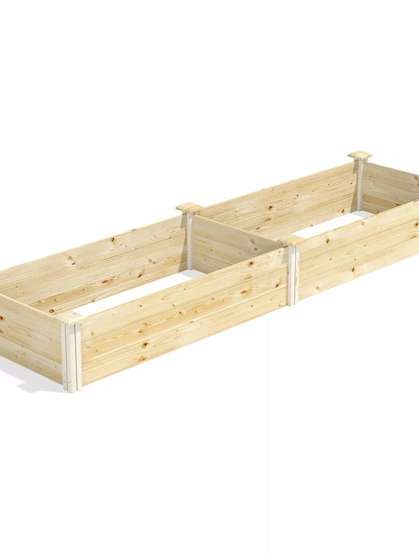 Pine Raised Garden Bed, 2' X 8' 4 Pine Raised Garden Bed, 2' X 8' - Image 2