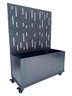 Nice Corten Trough Planters With Privacy Screen -Gardener's supply company 8612382 01V png