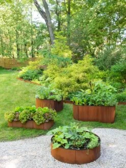Birdies™ Corten Steel Round Raised Beds -Gardener's supply company 8612422 0261 tif