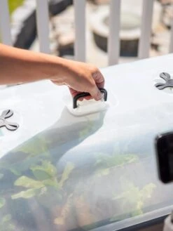 Self-Watering Standing Salad Planter With Cloche -Gardener's supply company 8612702 2036 tif