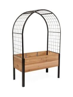 2’ X 4’ Arch Trellis For Planter Boxes -Gardener's supply company 8612976 0006