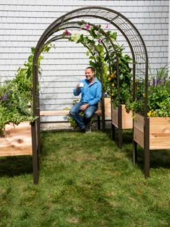 2’ X 4’ Arch Trellis For Planter Boxes -Gardener's supply company 8612976 0549