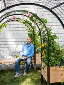 Cedar Bench Kit, Natural, 48" 9 Cedar Bench Kit, Natural, 48" -Gardener's supply company 8612976 0965