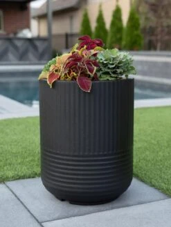 Arden Round Planter 16 Arden Round Planter -Gardener's supply company 8613267 02V tif