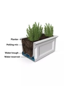 Fairfield Self-Watering Elevated Garden Bed -Gardener's supply company 8613283 07V 3 4