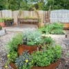 Birdies™ Corten Steel Tiered Round Raised Bed Kit, Tall -Gardener's supply company 8613287 0013 birdies corten steel tiered round raised bed kit tall