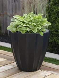 Sedona Round Planter, 18" Diameter 11 Sedona Round Planter, 18" Diameter -Gardener's supply company 8613526 01V