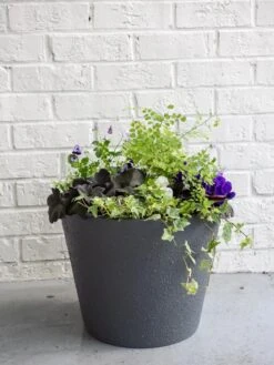 Self-Watering FiberStone Planters -Gardener's supply company 8613676 8646 self watering fiber clay pot 17 inches