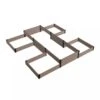 Terraced H-Shape Garden Bed -Gardener's supply company 8614260 01V 3 4 terraced h shape garden bed