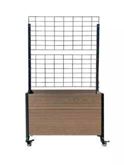 Mobile Deep Trough Planter With Trellis 10 Mobile Deep Trough Planter With Trellis -Gardener's supply company 8614265 02V