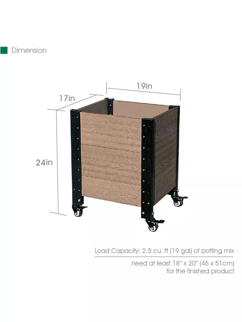 Mobile Deep Root Corner Planter 5 Mobile Deep Root Corner Planter - Image 3