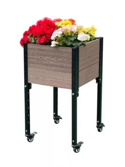 Mobile Elevated Corner Planter -Gardener's supply company 8614267 02V