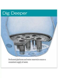 Viva Round Self-Watering Rolling Planter, 14" Diameter 11 Viva Round Self-Watering Rolling Planter, 14" Diameter -Gardener's supply company hiw 39 326 jpg