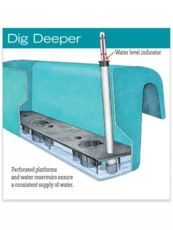 Viva Self-Watering Balcony Railing Planter -Gardener's supply company hiw 8586699